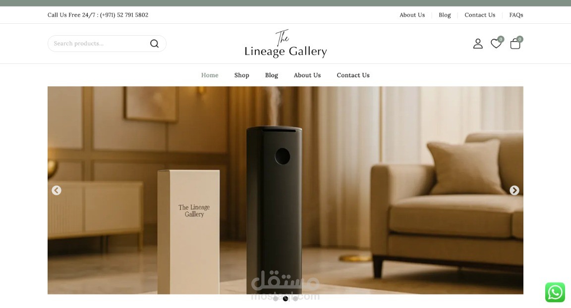 Luxury Art Gallery Website Design – The Lineage Gallery