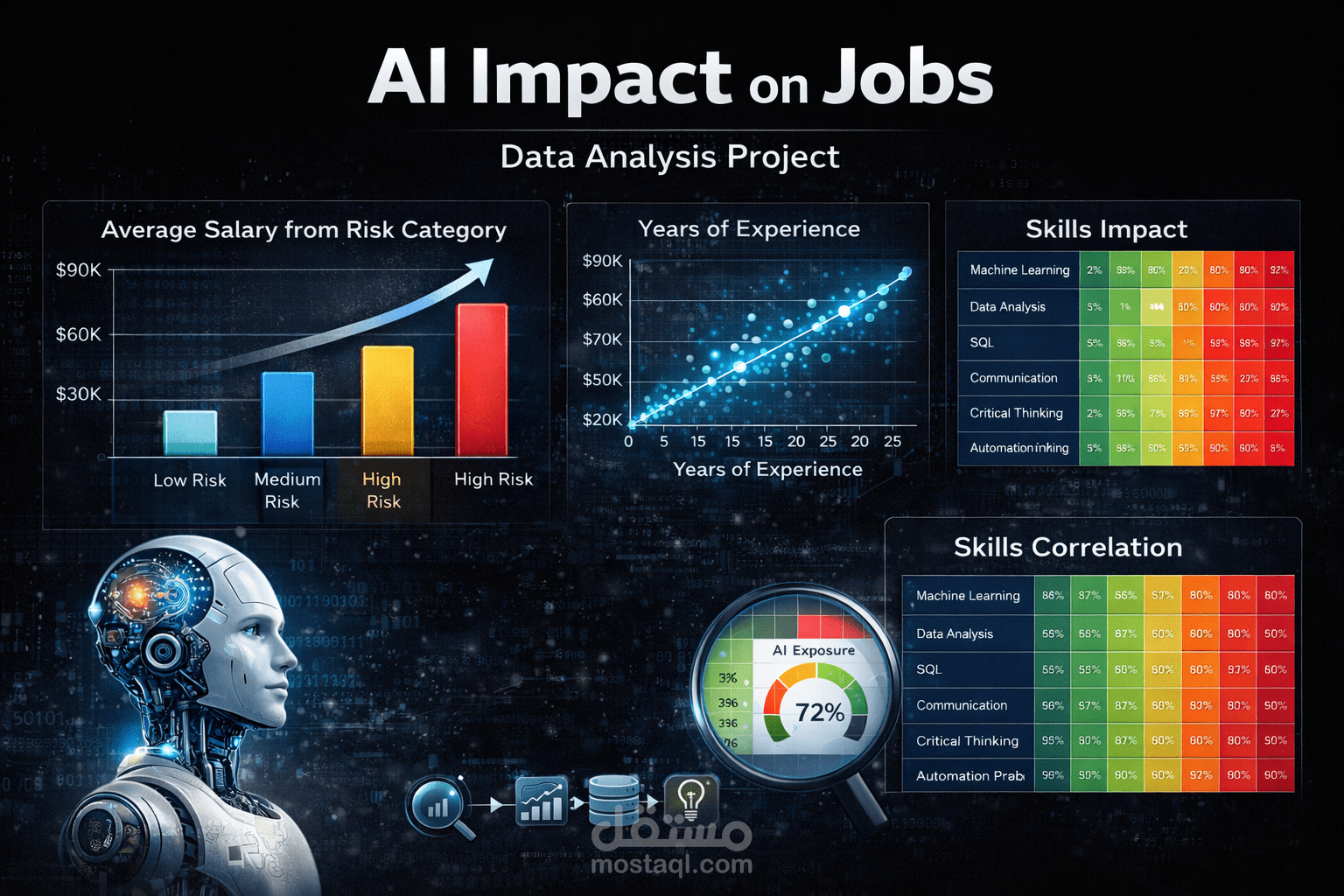 تحليل تأثير الذكاء الاصطناعي على سوق العمل