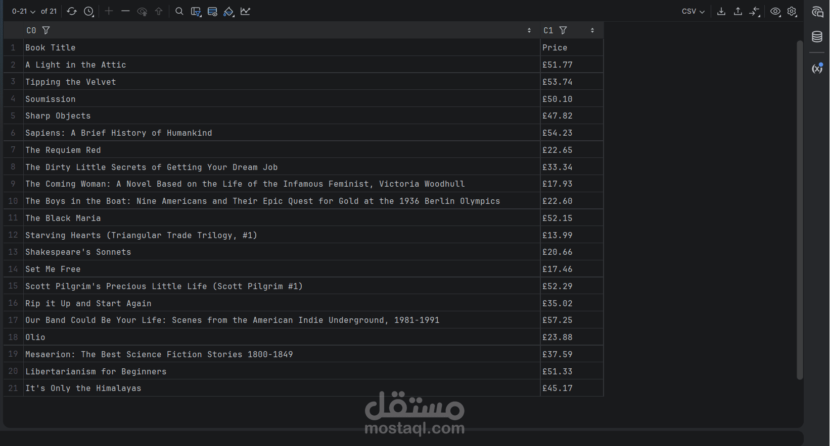 أداة استخراج بيانات المنتجات آلياً (Web Scraping Tool).