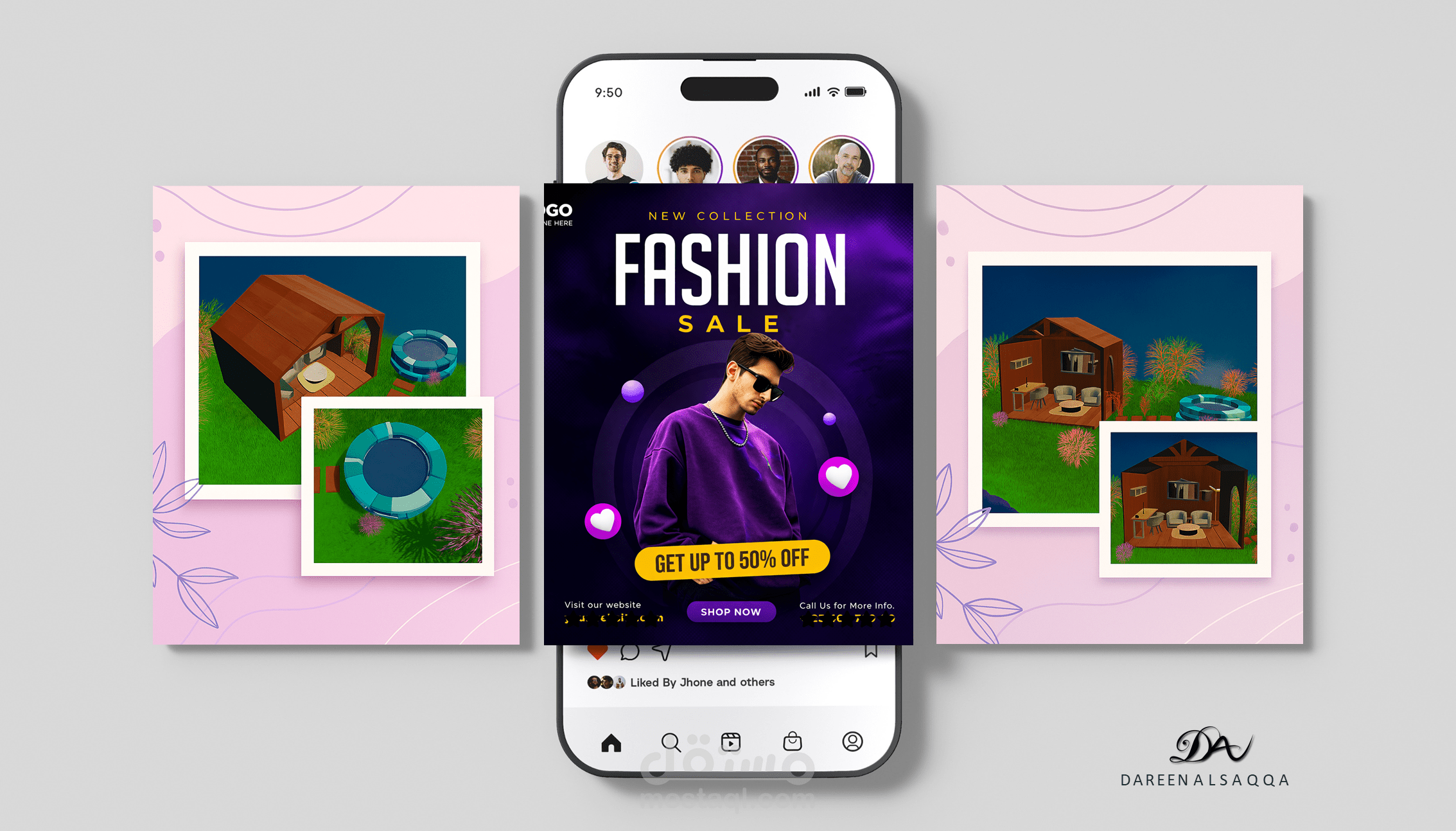 تصميم منشورات سوشيال ميديا جذابة (Social Media Posts Design)