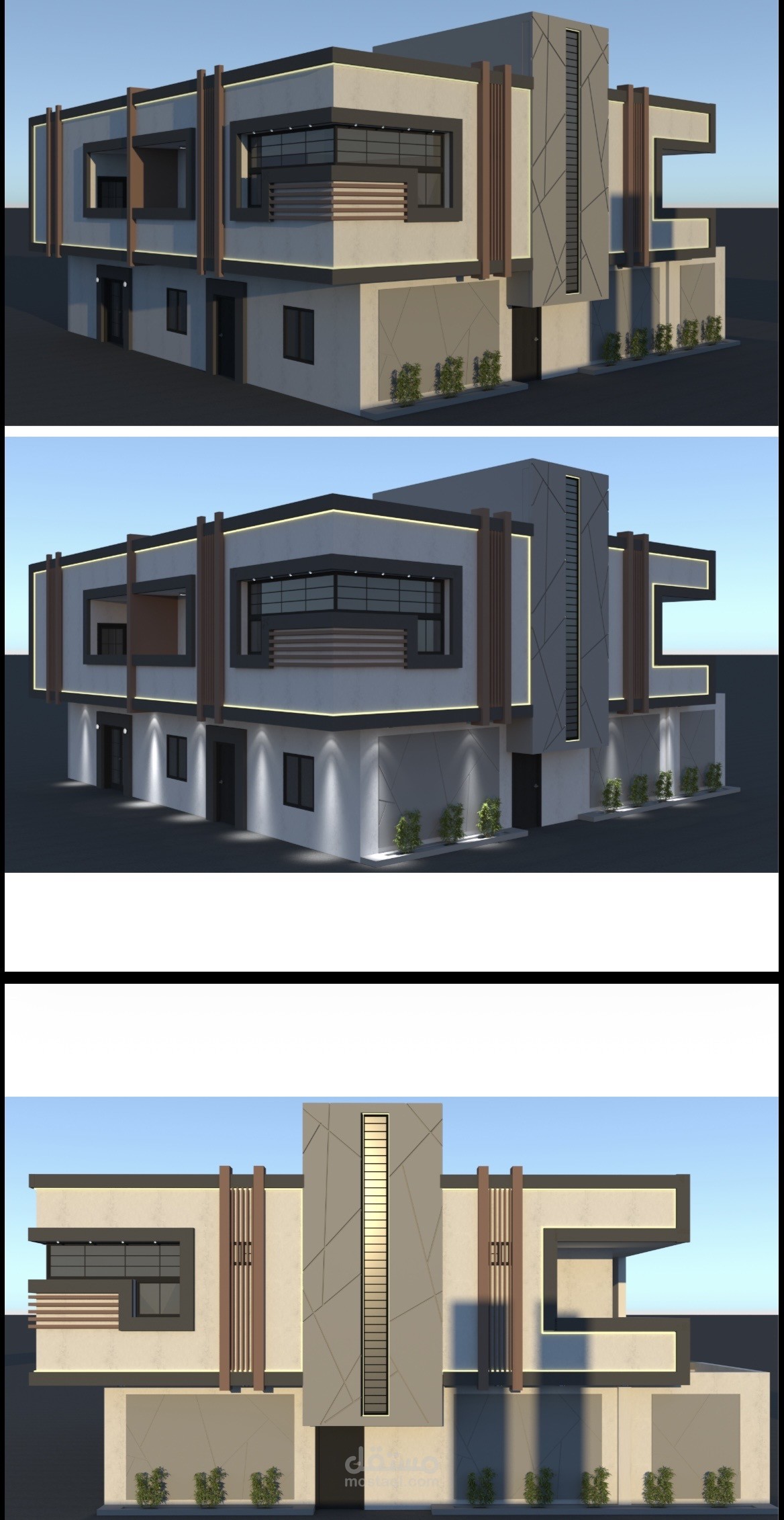 تصميم واجهات خارجية حديثة