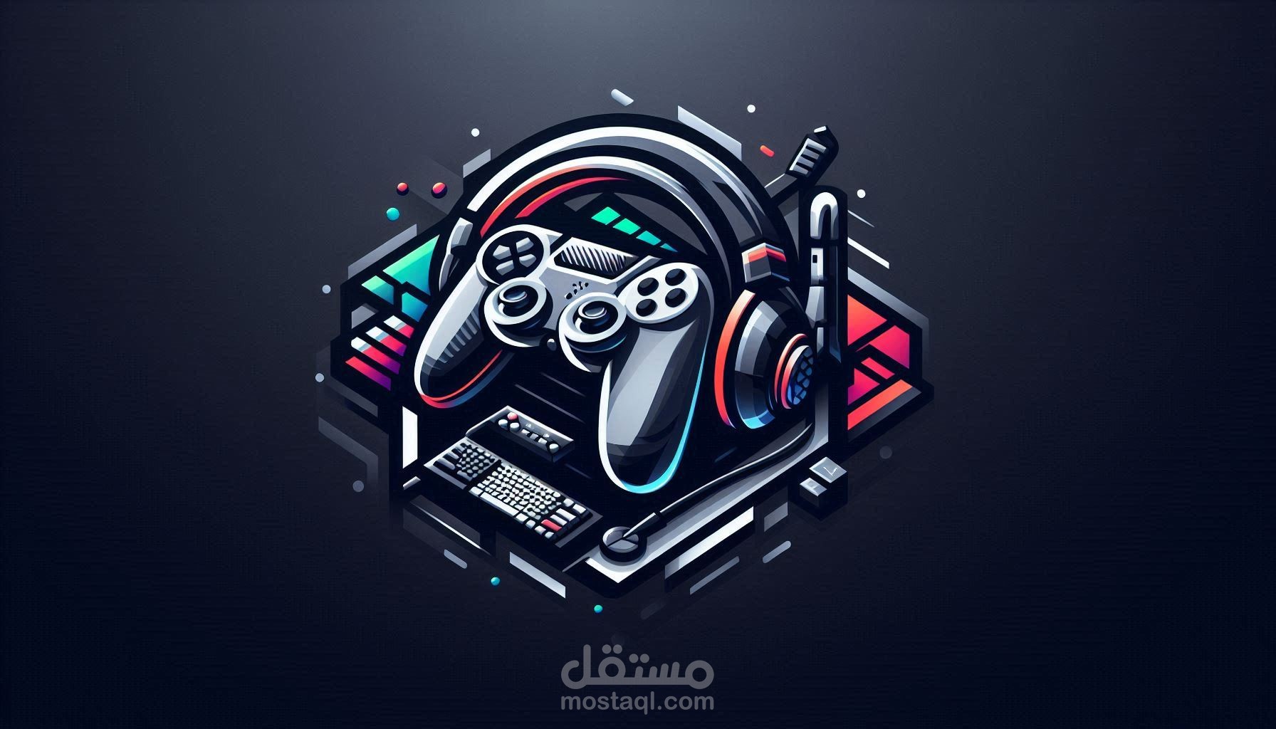 تصميم لوجو جيمنج احترافي ومونتاج فيديو ترويجي 4K