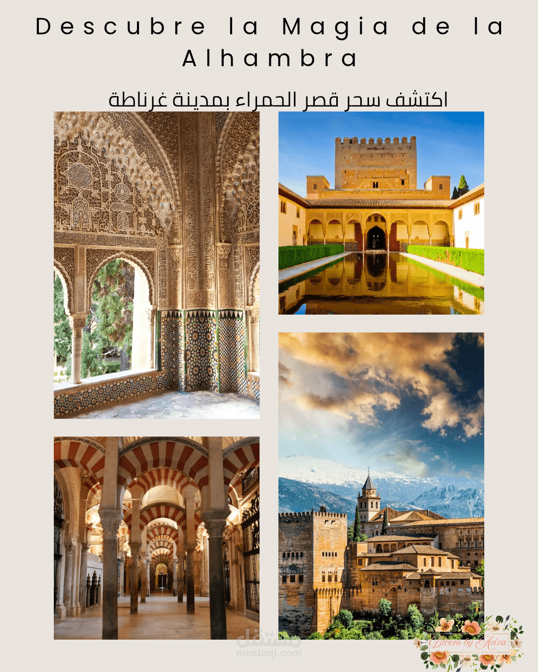 هوية بصرية وتصميم إبداعي مستوحى من تراث غرناطة