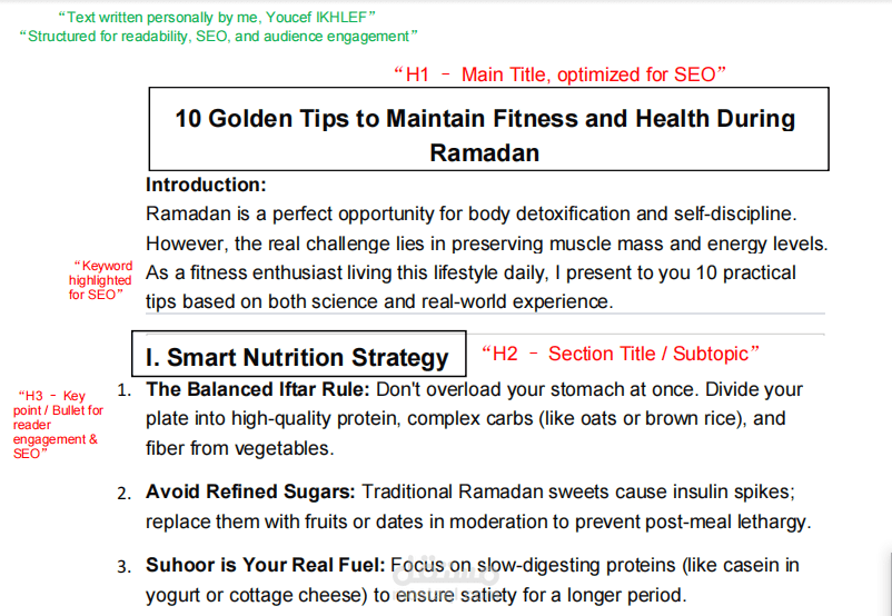 Tips to Maintain Fitness and Health During Ramadan