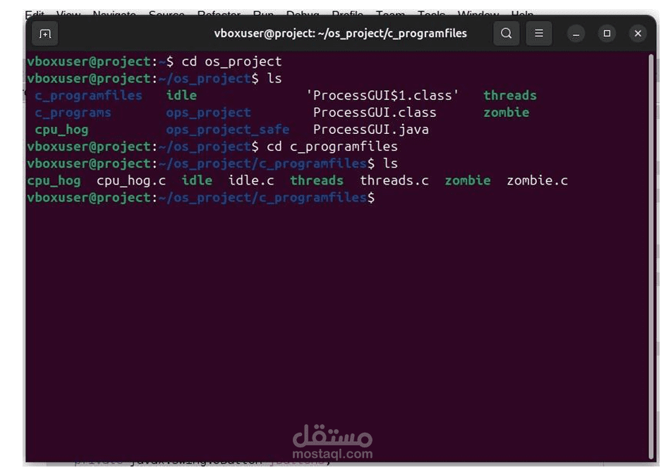 تطوير ومحاكاة خوارزميات جدولة المعالج (CPU Scheduling Algorithms Simulation)