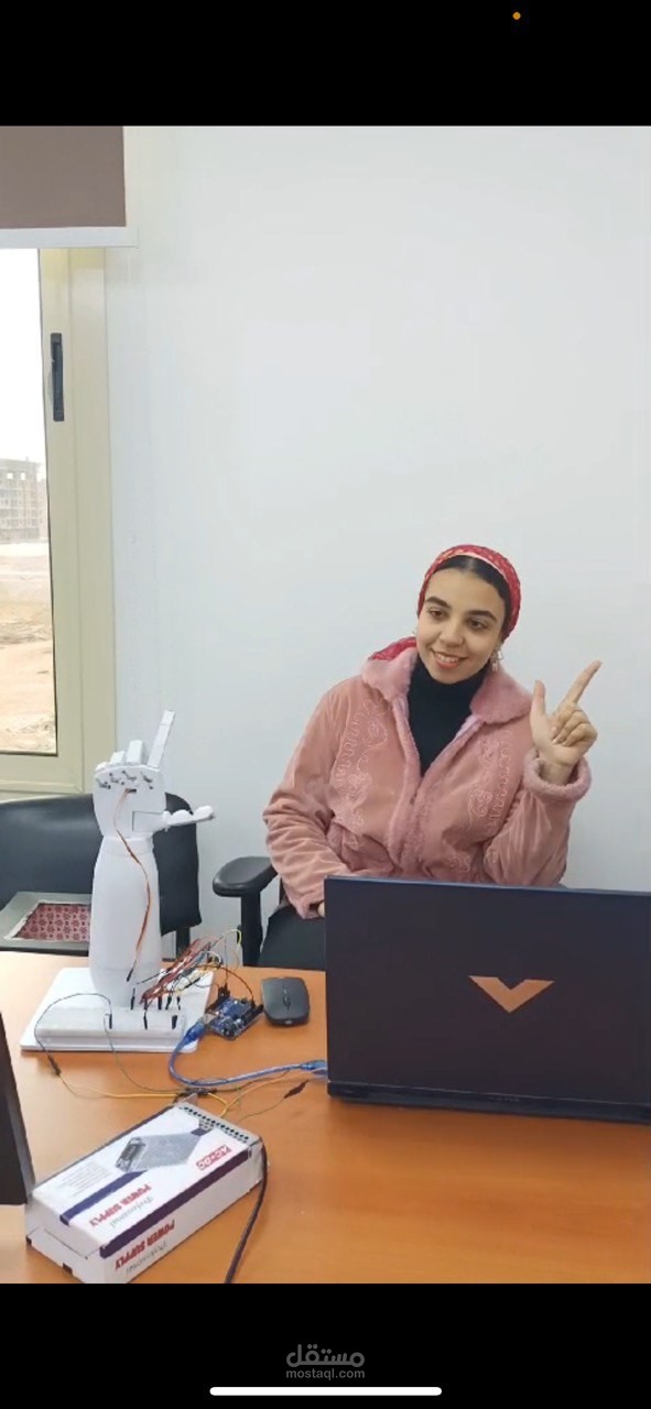 Robotic Hand Arm controlled by Camera Interface-Python Coding Developer