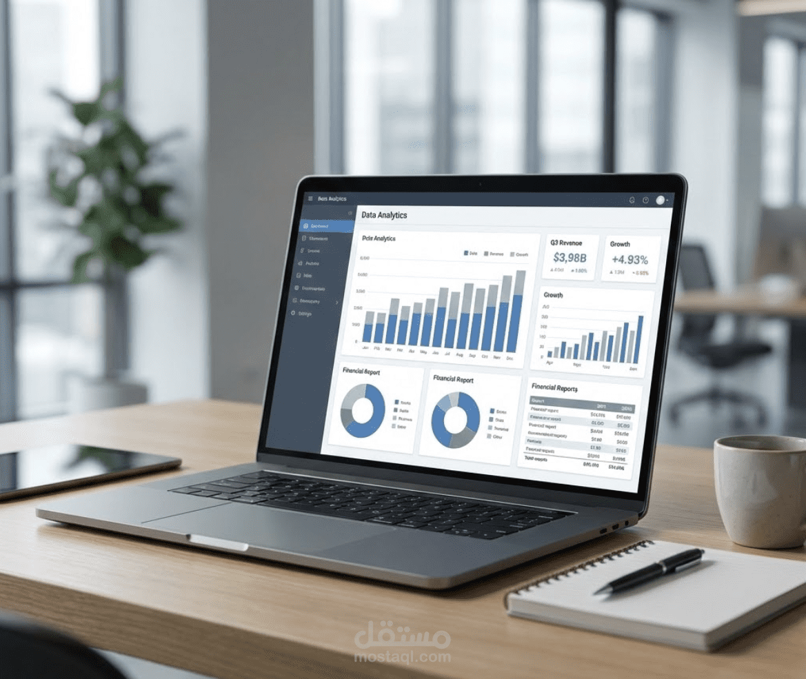 تحليل البيانات وبناء لوحات معلومات لدعم قرارات الأعمال وزيادة الأرباح