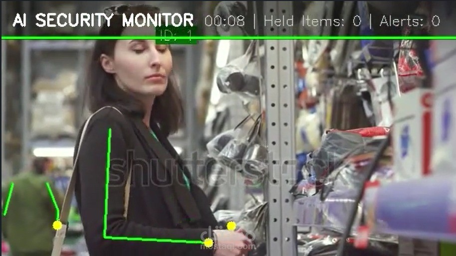 نظام مراقبة ذكي للمتاجر: كشف السرقة وتحليل السلوكيات (AI Retail Security)
