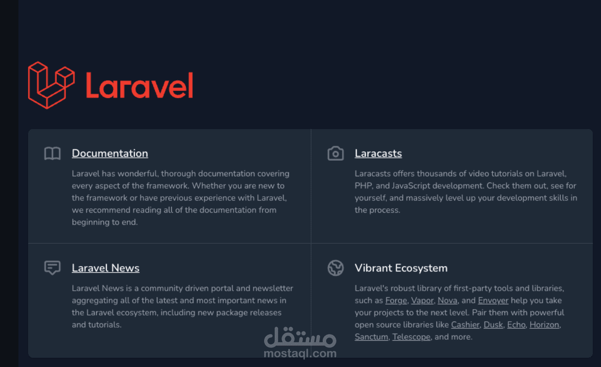 بيئة تطوير Laravel و Next.js مُحوسبة باستخدام Docker مع إعدادات التطوير/التجريب/الإنتاج
