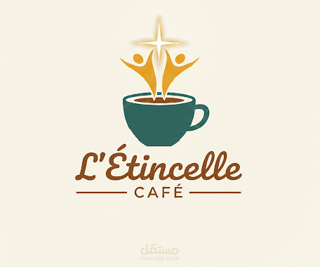 تصميم الهوية البصرية (صورة مقهى L'Étincelle)