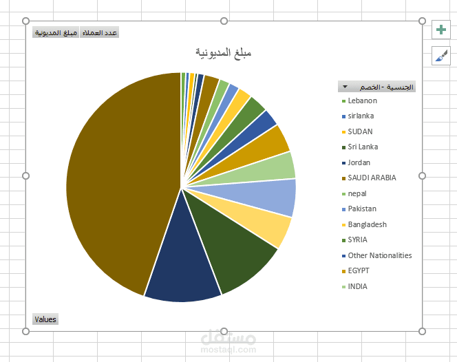 تنظيم وتحليل بيانات العملاء باستخدام Excel