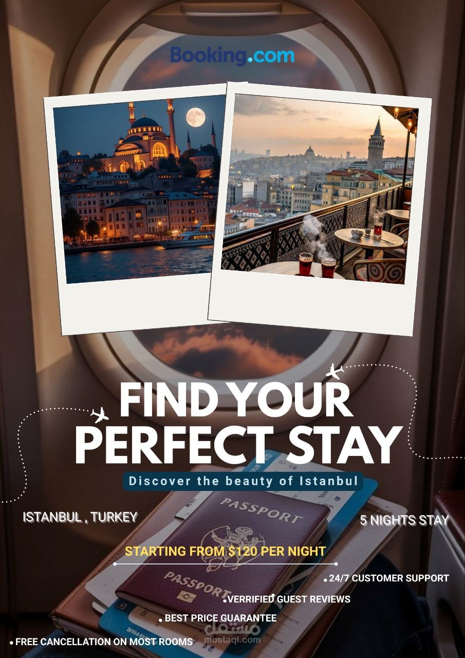 بوست السفر لشركة Booking