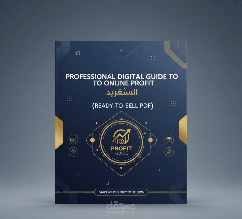 تصميم دليل رقمي احترافي للربح من الإنترنت (PDF جاهز للبيع)