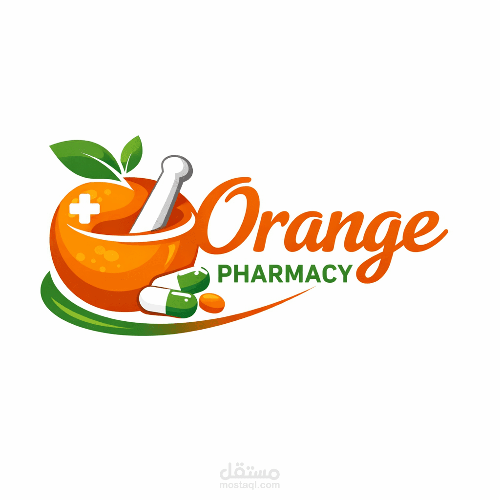 تصميم هوية بصرية مبتكرة لصيدلية Orange Pharmacy بطابع صحي عصري