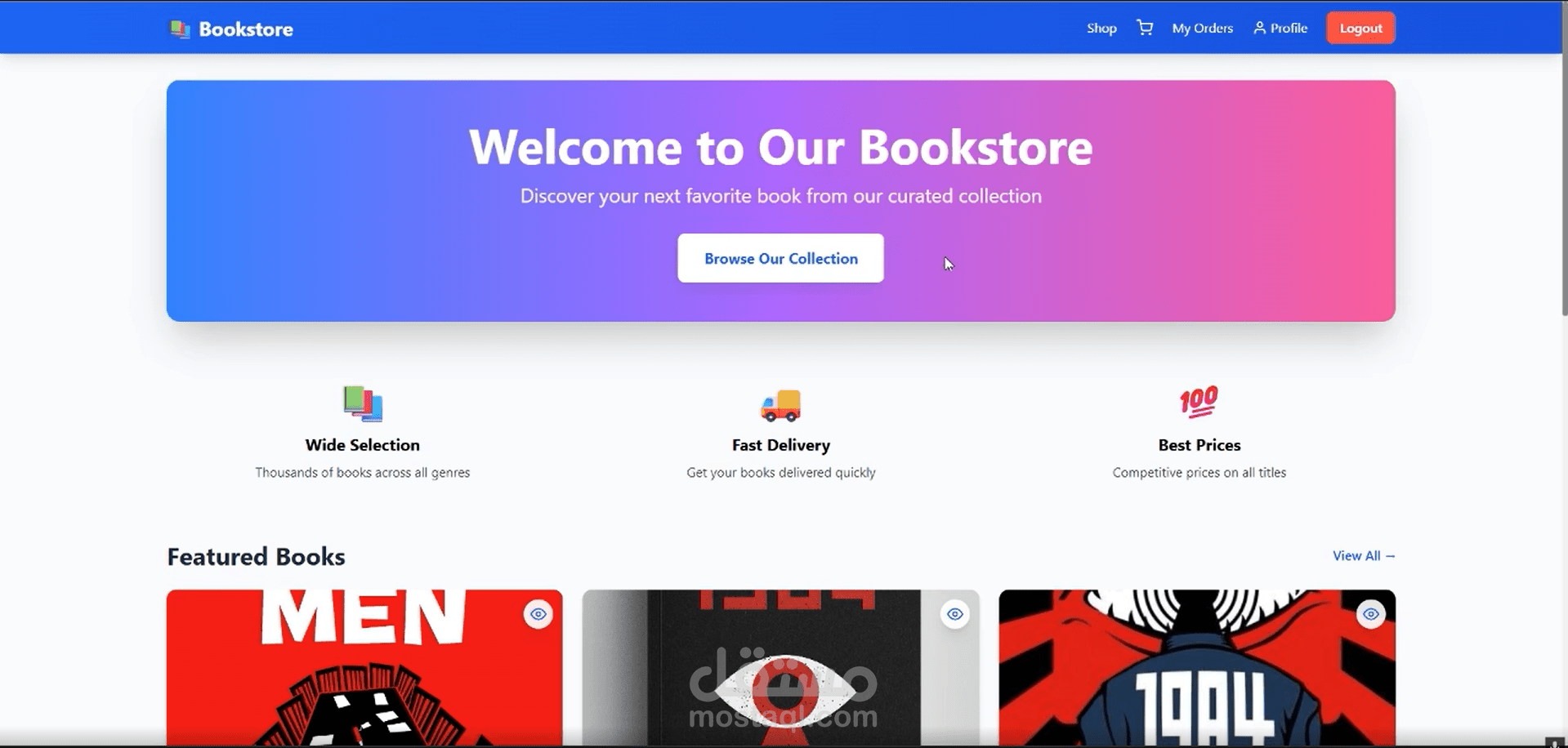 Online Bookstore  with JWT authentication and restful Api's