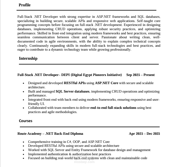 إنشاء CV متوافق مع أنظمة ATS