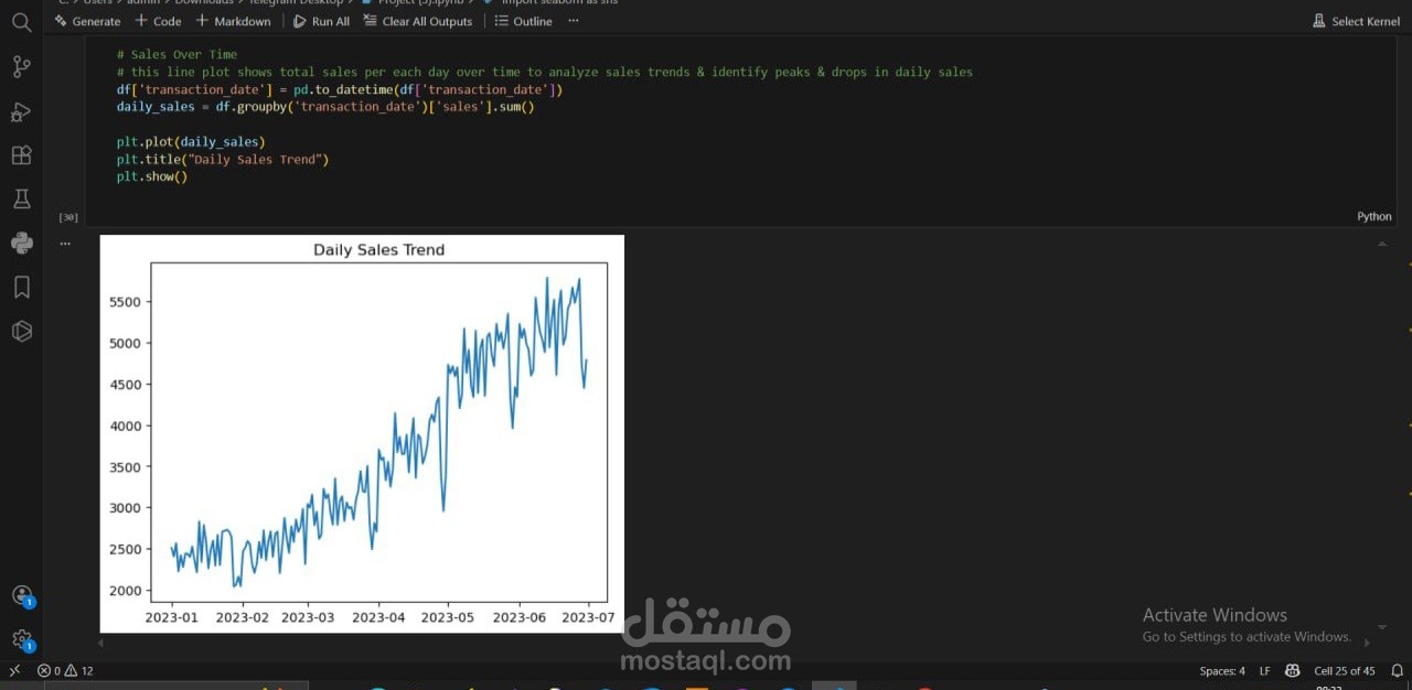 Data cleaning & preparation with python
