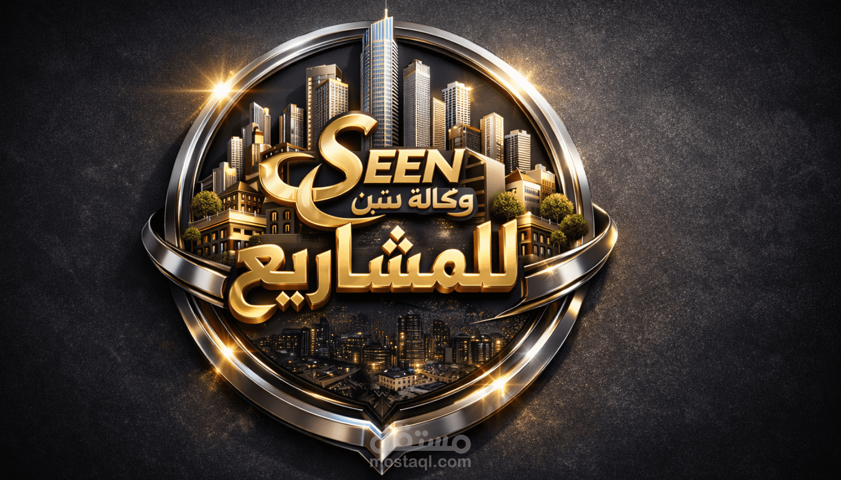 تصميم شعار ثلاثي الأبعاد 3D احترافي لوكالتك أو مشروعك