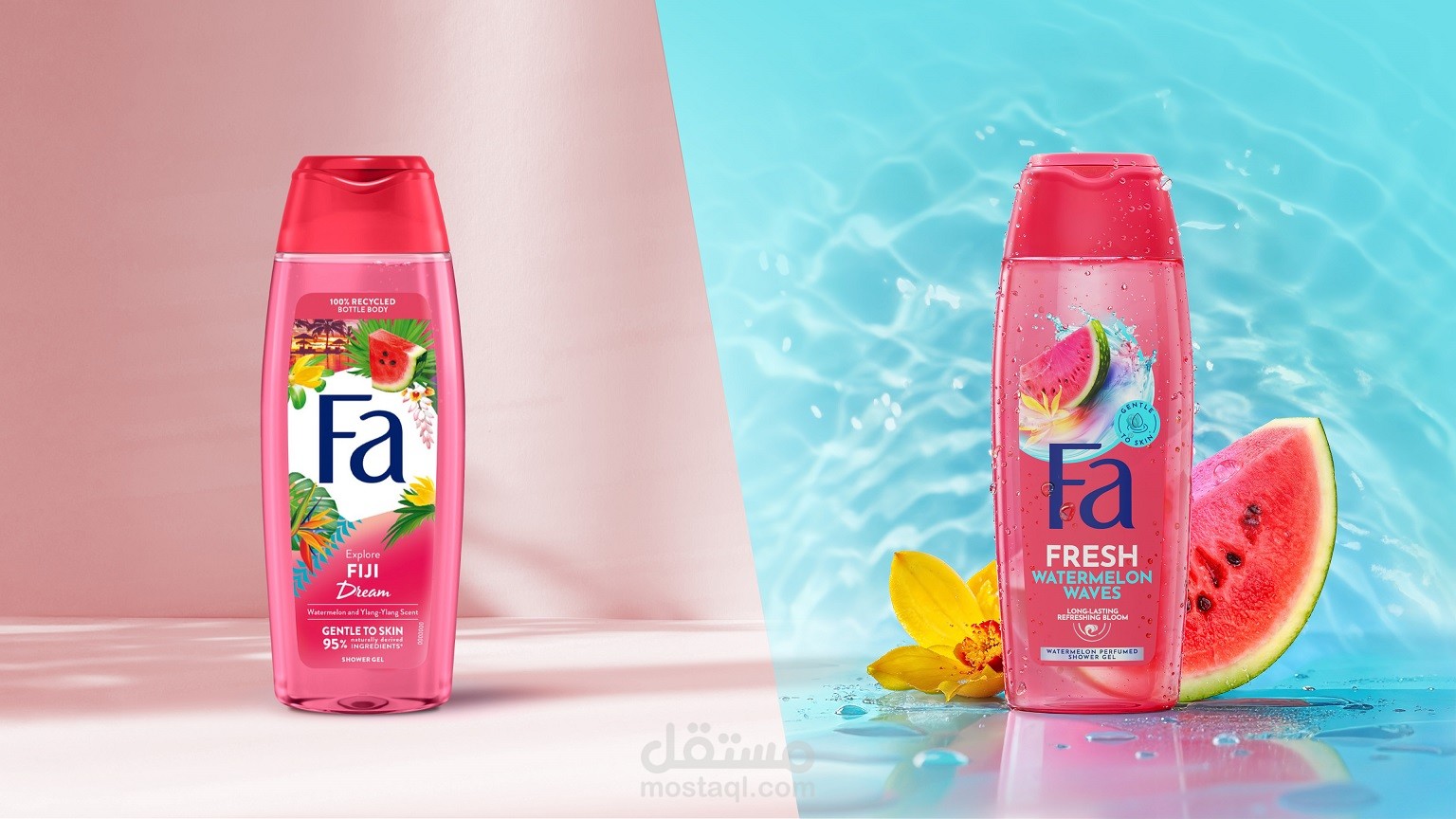 "Fa Fresh Watermelon Waves – انتعاش البطيخ الاستوائي في كل استحمام"