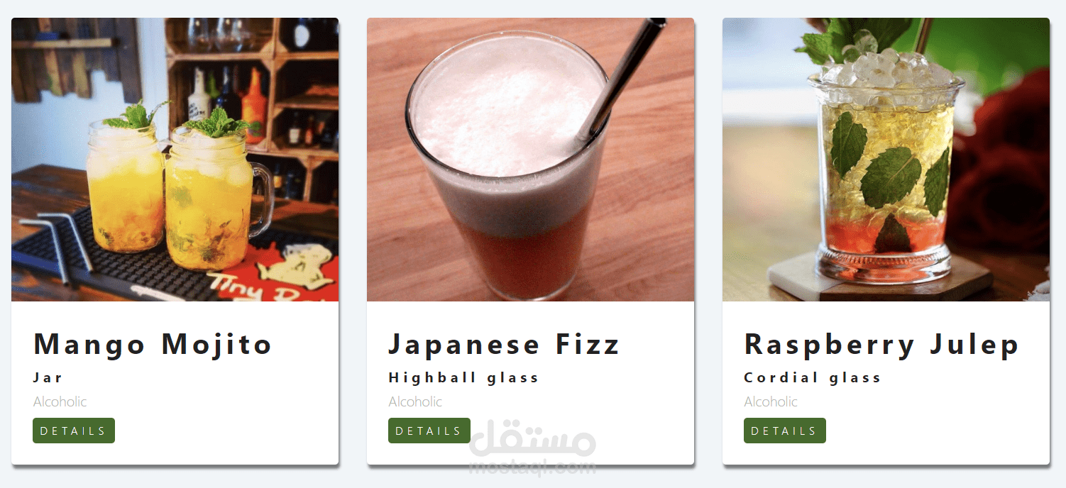 cocktails react js