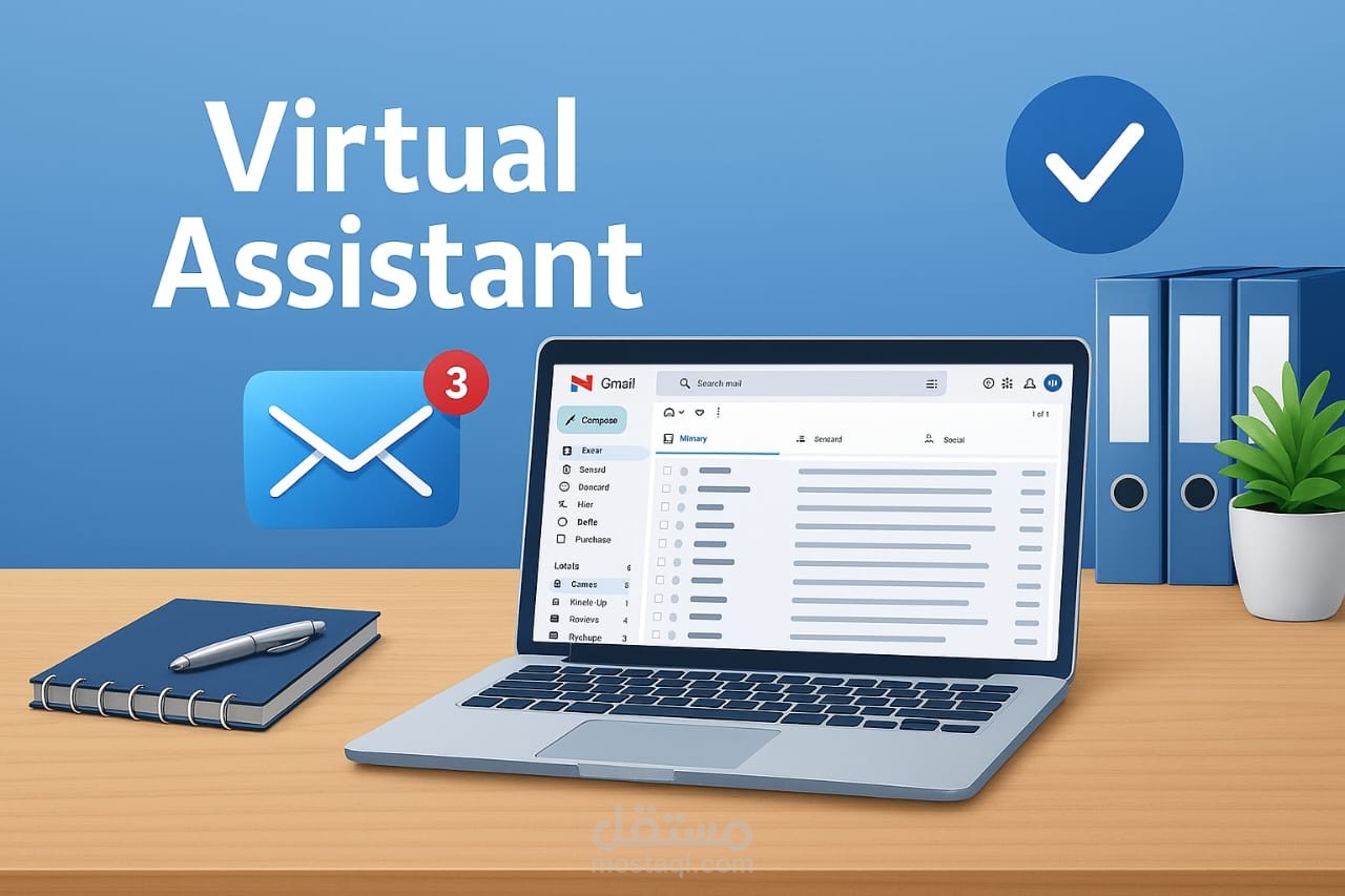 إدارة وتنظيم البريد الإلكتروني والمتابعة باحتراف | Virtual Assistant