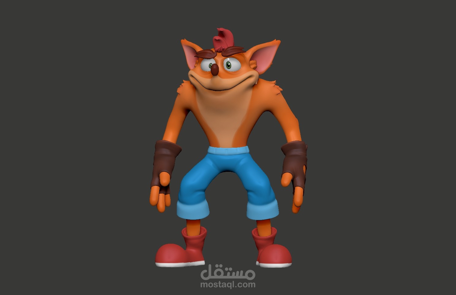 تصميم نحت لشخصية العاب 3D