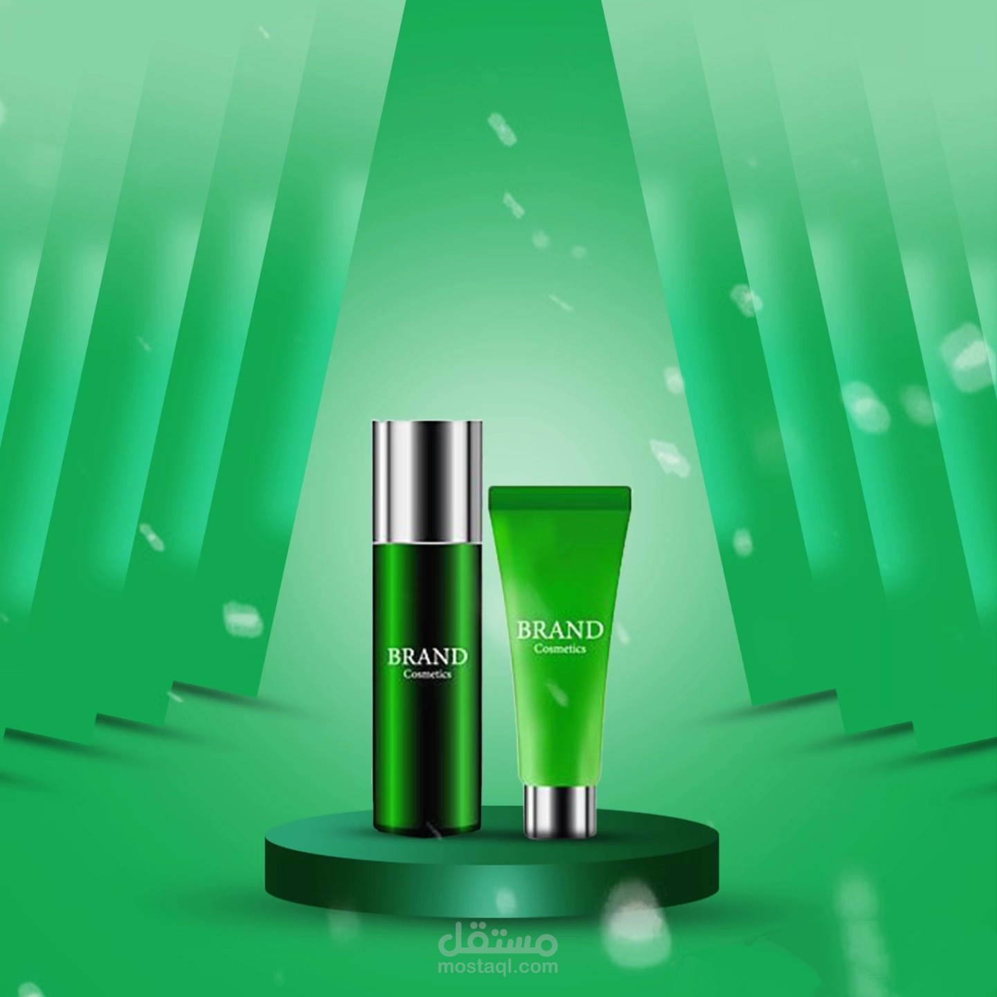 تصميم إعلاني لمنتجات التجميل (Cosmetics Visual)