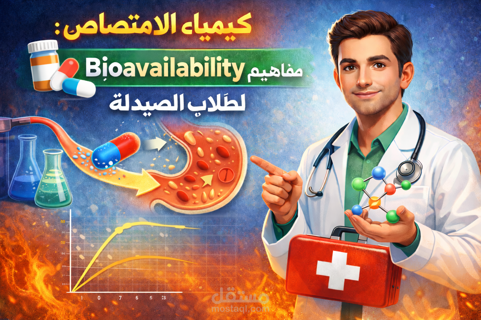 كيمياء التوافر الحيوي: تبسيط مفاهيم الـ Bioavailability لطلاب الصيدلة