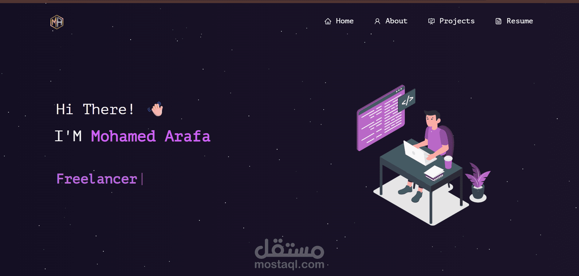 ال portfolio الخاص بي