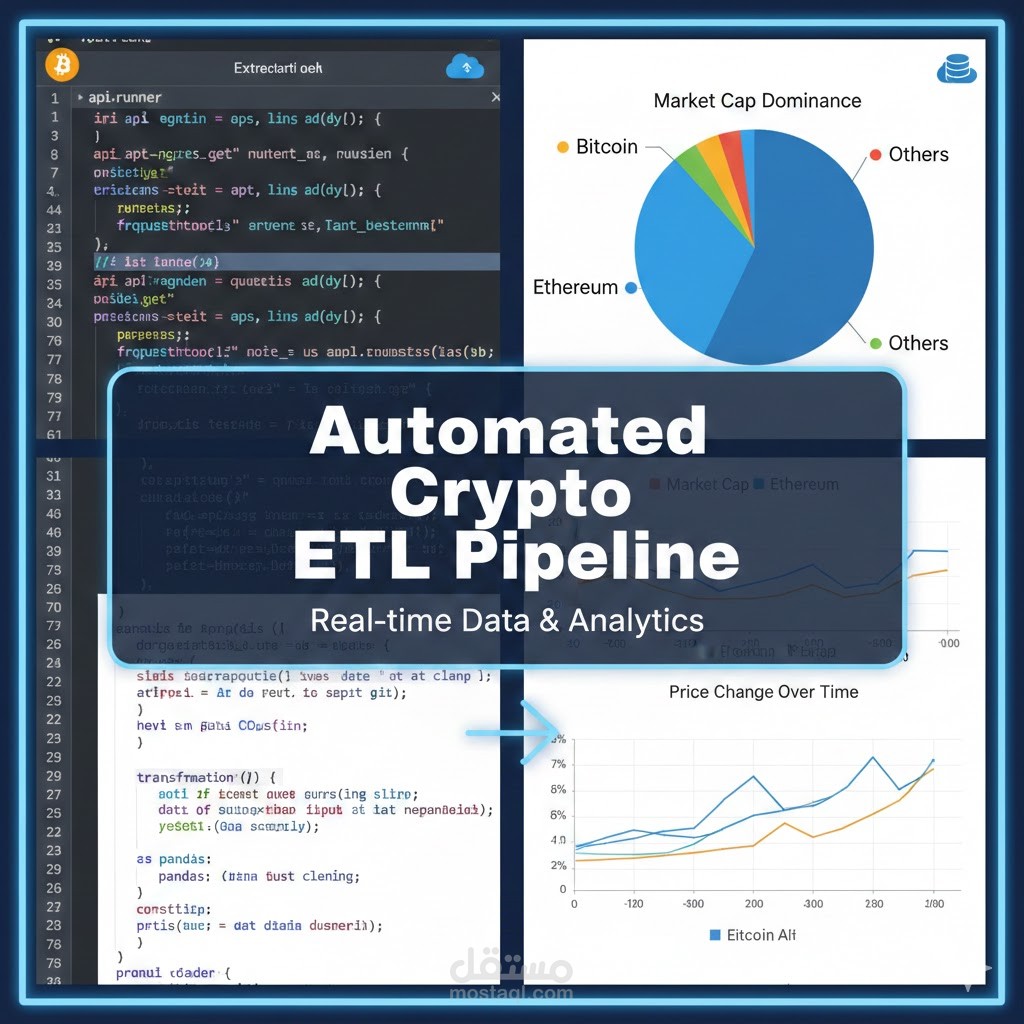 نظام مؤتمت لسحب وتحليل بيانات العملات الرقمية باستخدام Python