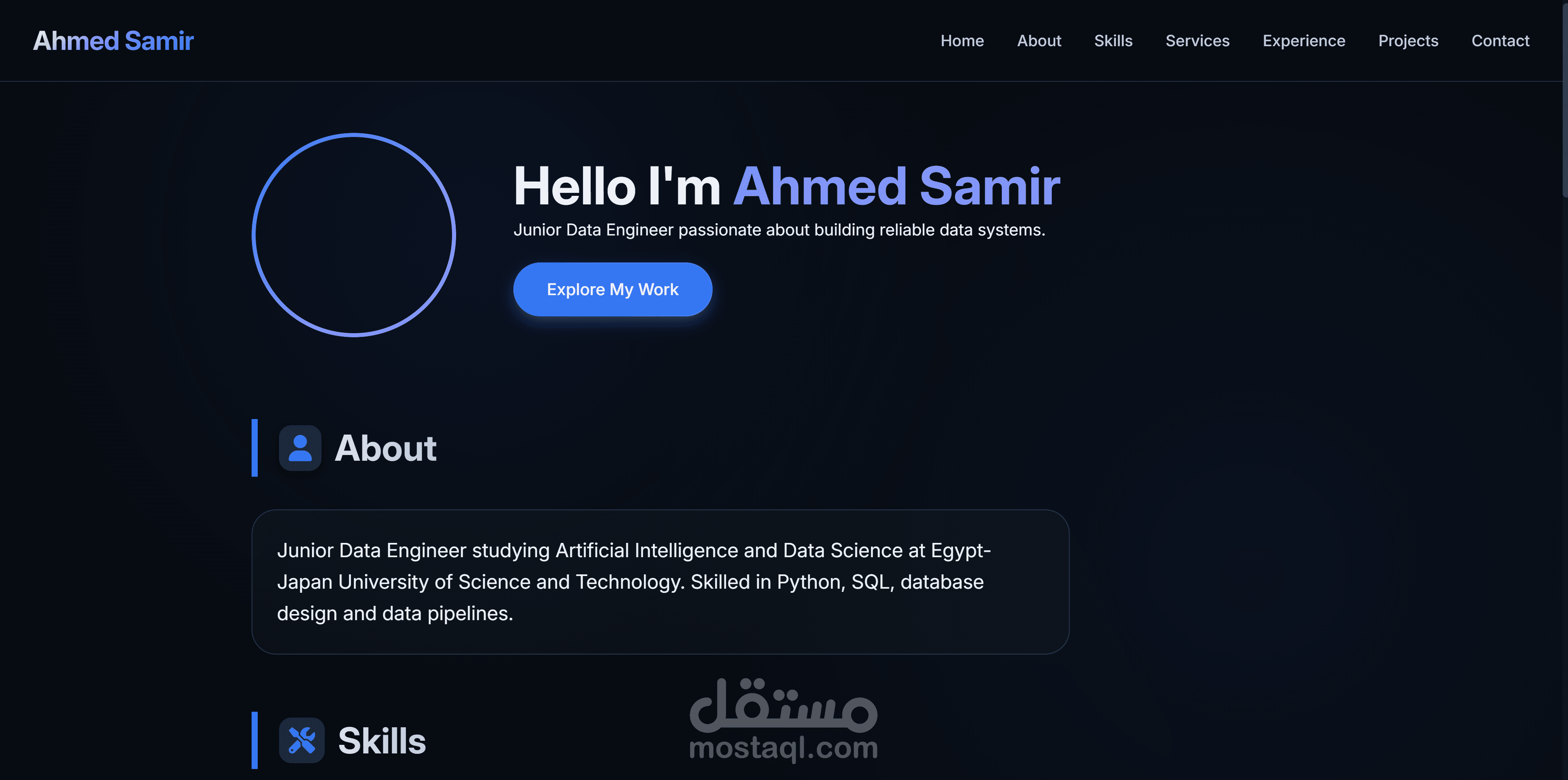 Designed and built portfolio web page and linked it with github using git