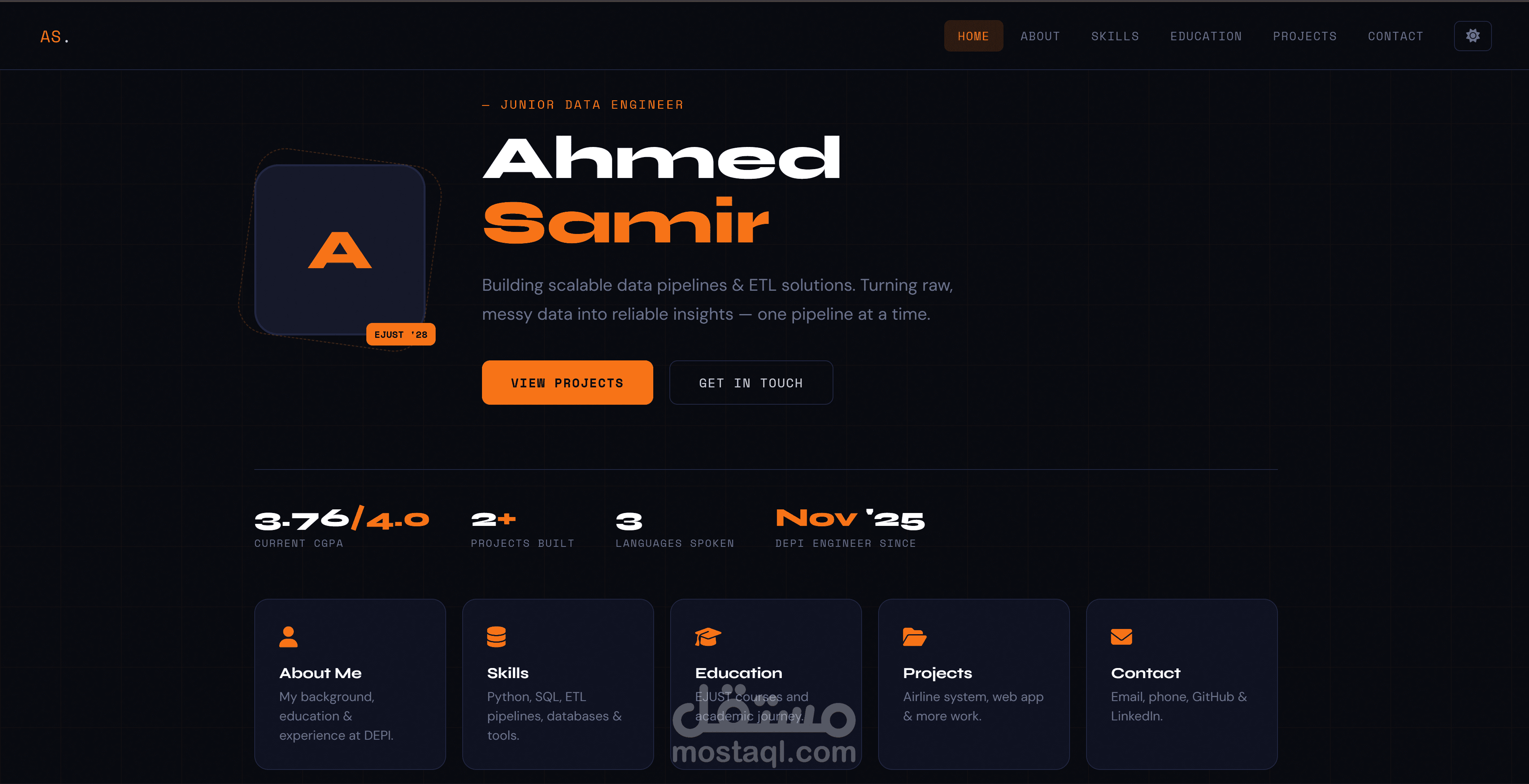 Portfolio web page