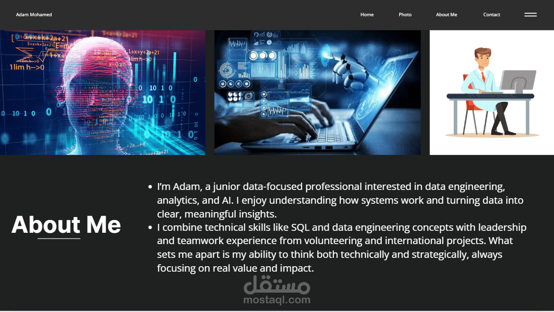 تصميم عرض تقديمي تقني احترافي