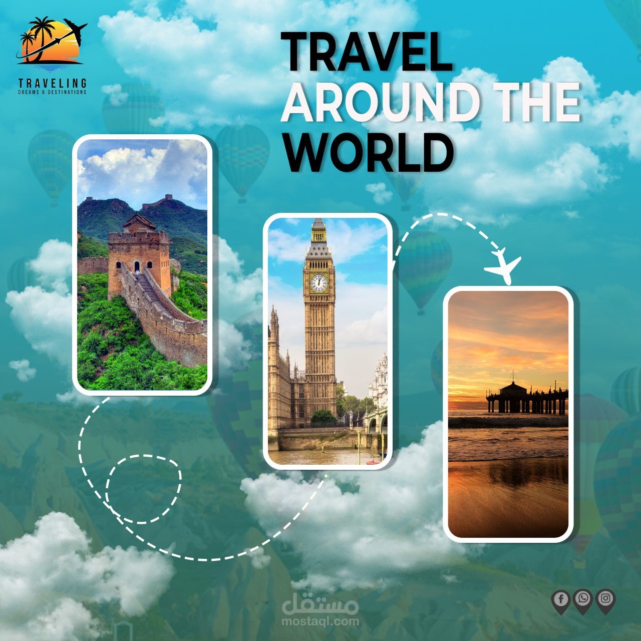 (Travel Around the World ( Social Media Travel Design