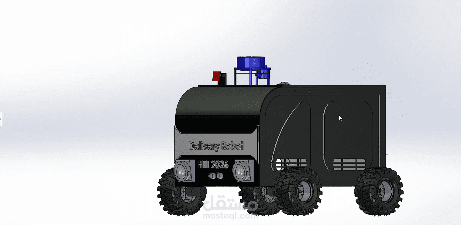 روبوت توصيل داخلي ذاتي القيادة (Autonomous Mobile Robot with ROS 2)