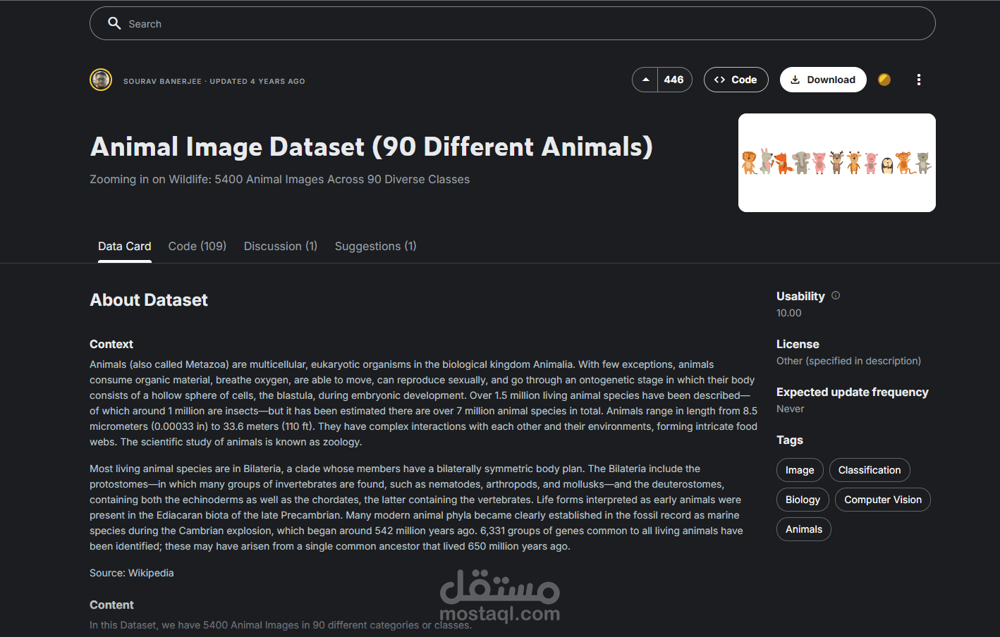 Animal Classification using CNN