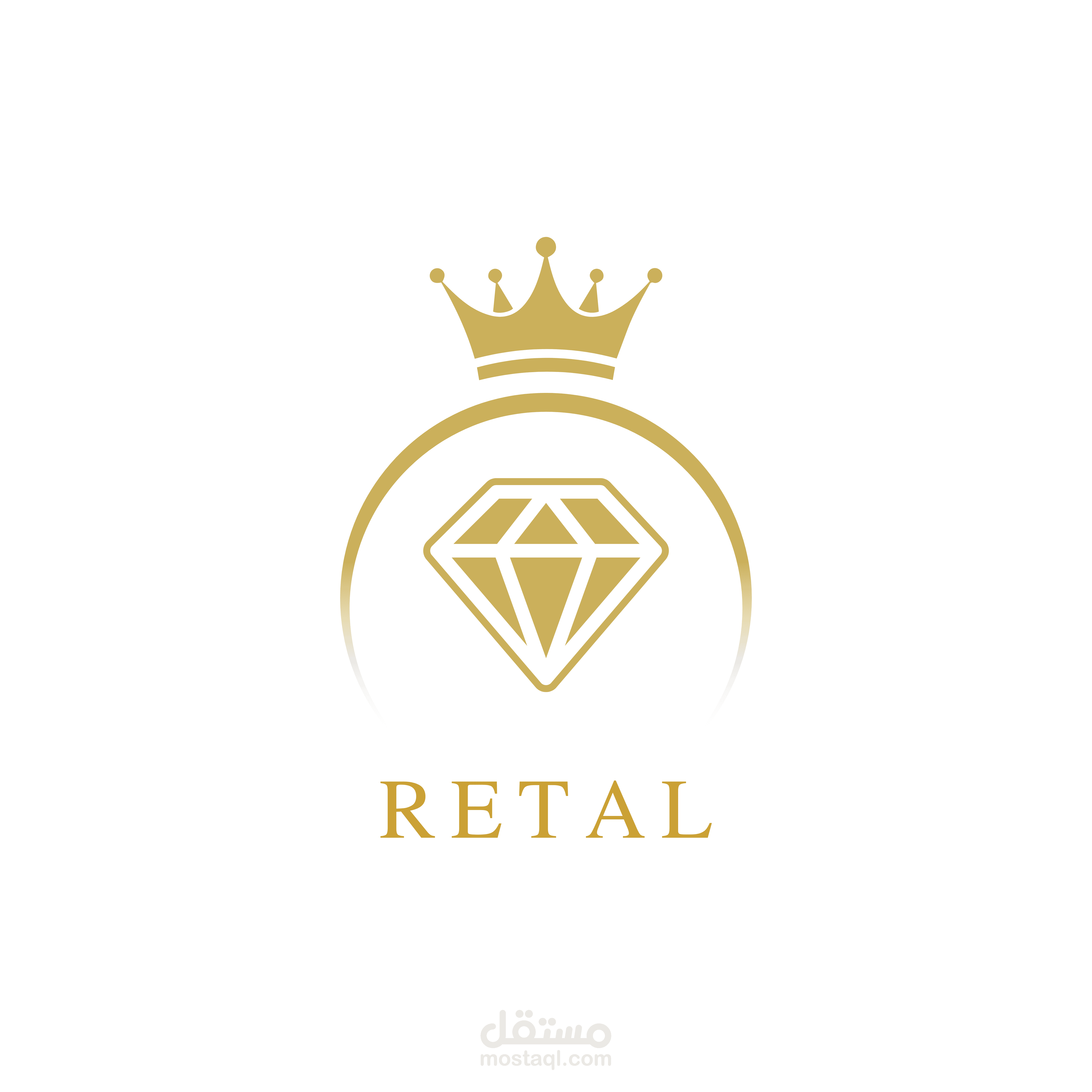 تصميم شعار وهوية بصرية كاملة لمحل مجوهرات "ريتال"