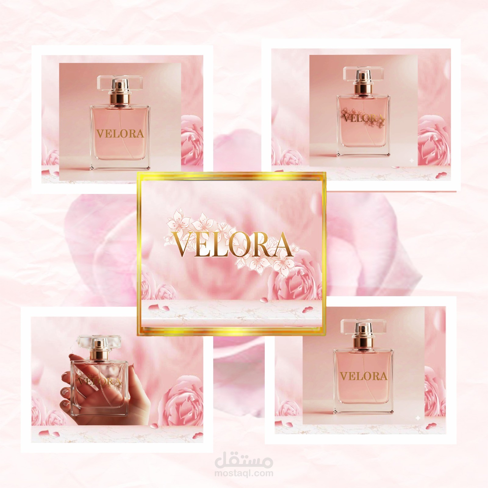 Perfume Brand Collage Artwork