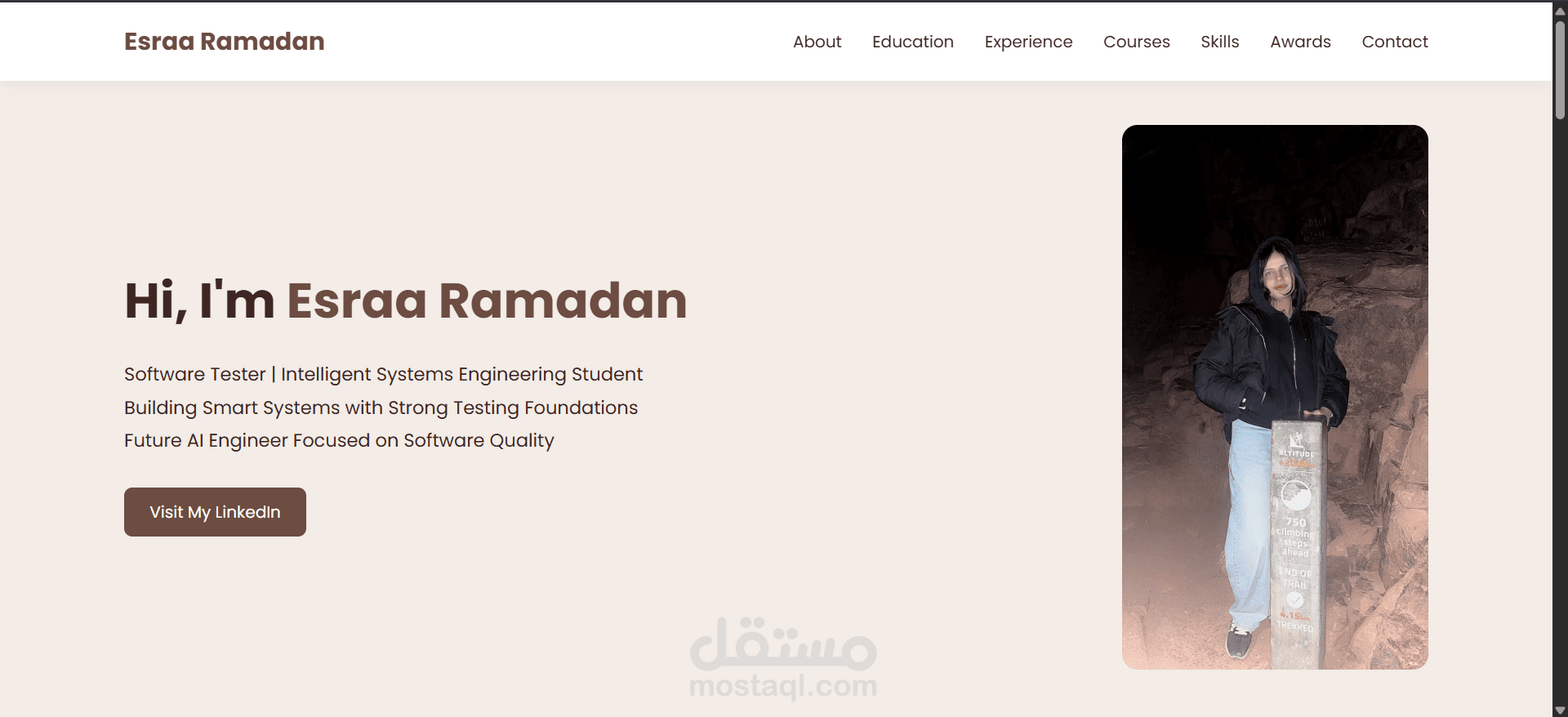 personal portfolio website