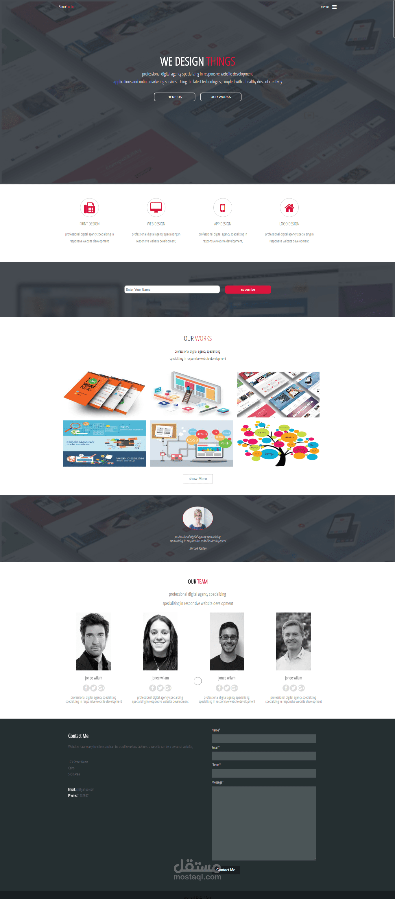 responsive simple web