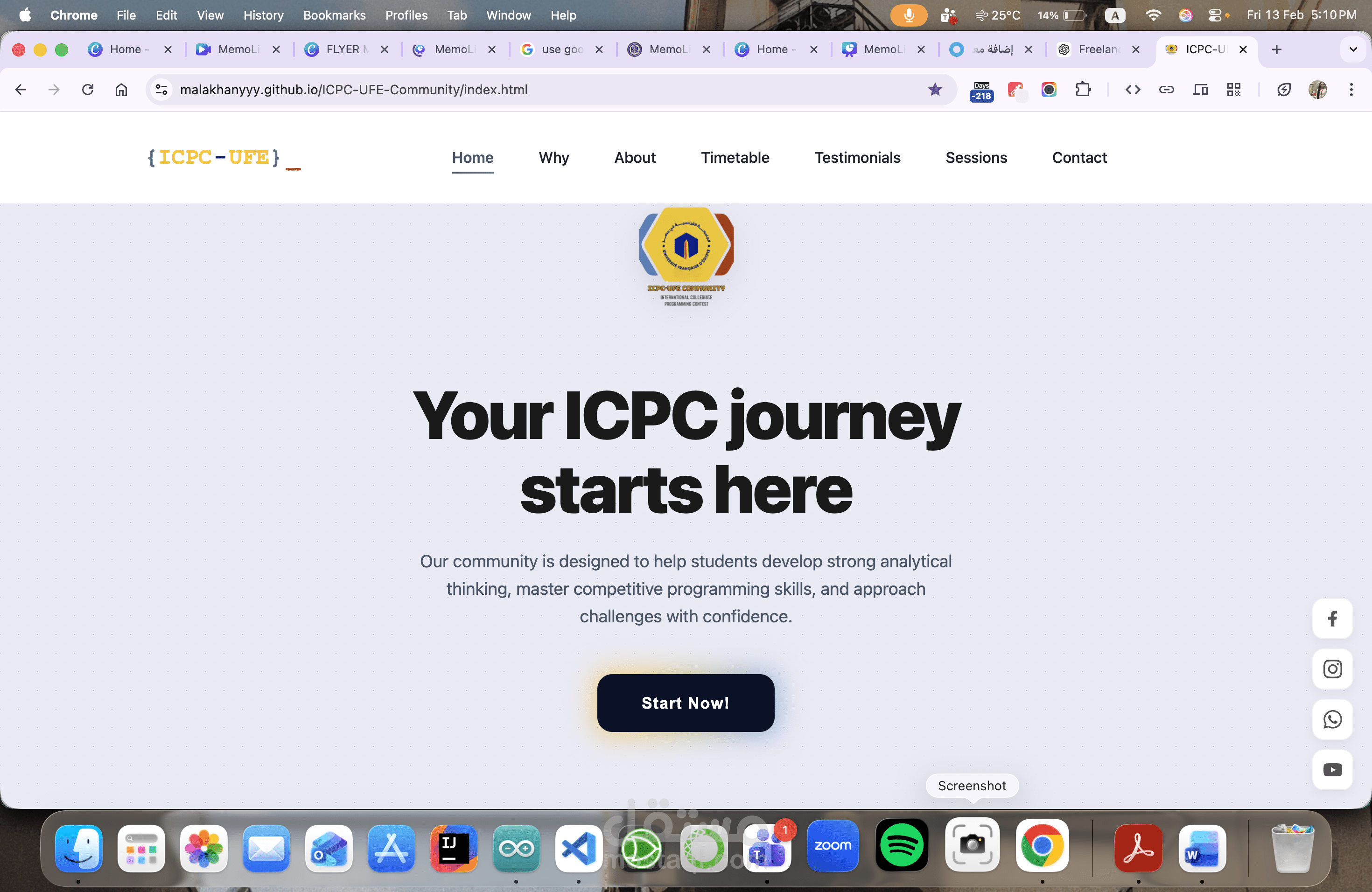 Website for University Project