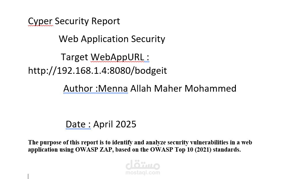 Web Application Security Assessment Report