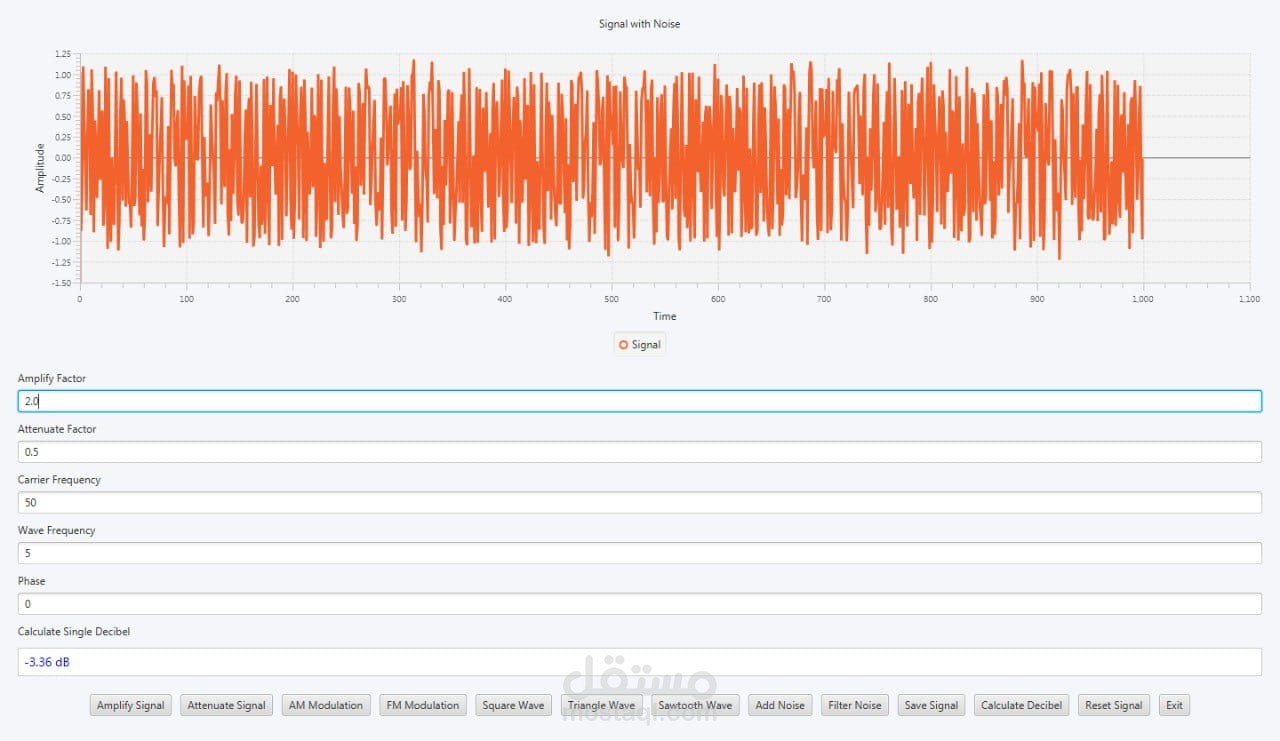 Signal Processing & Analysis Application
