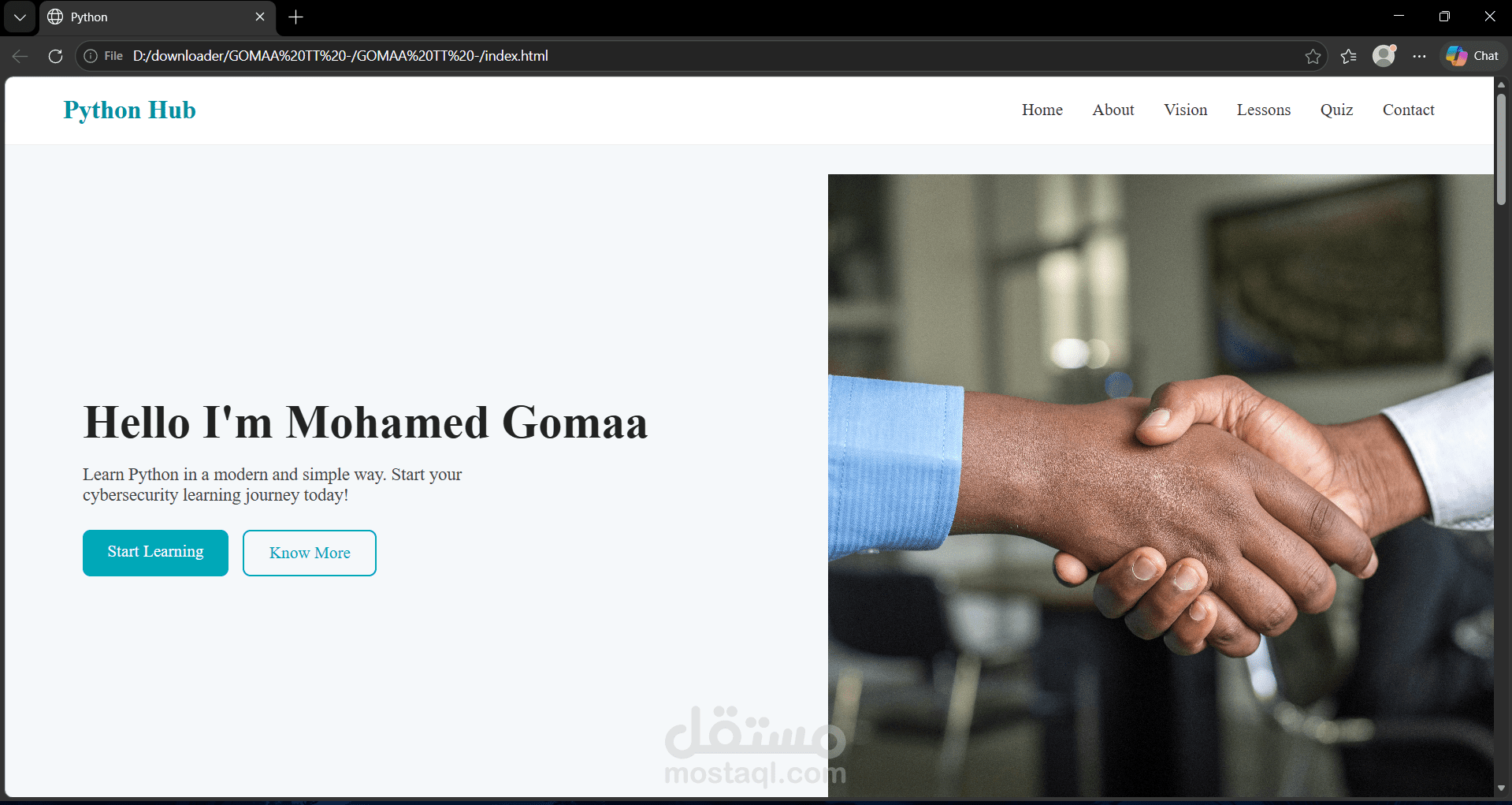 Web app frontend