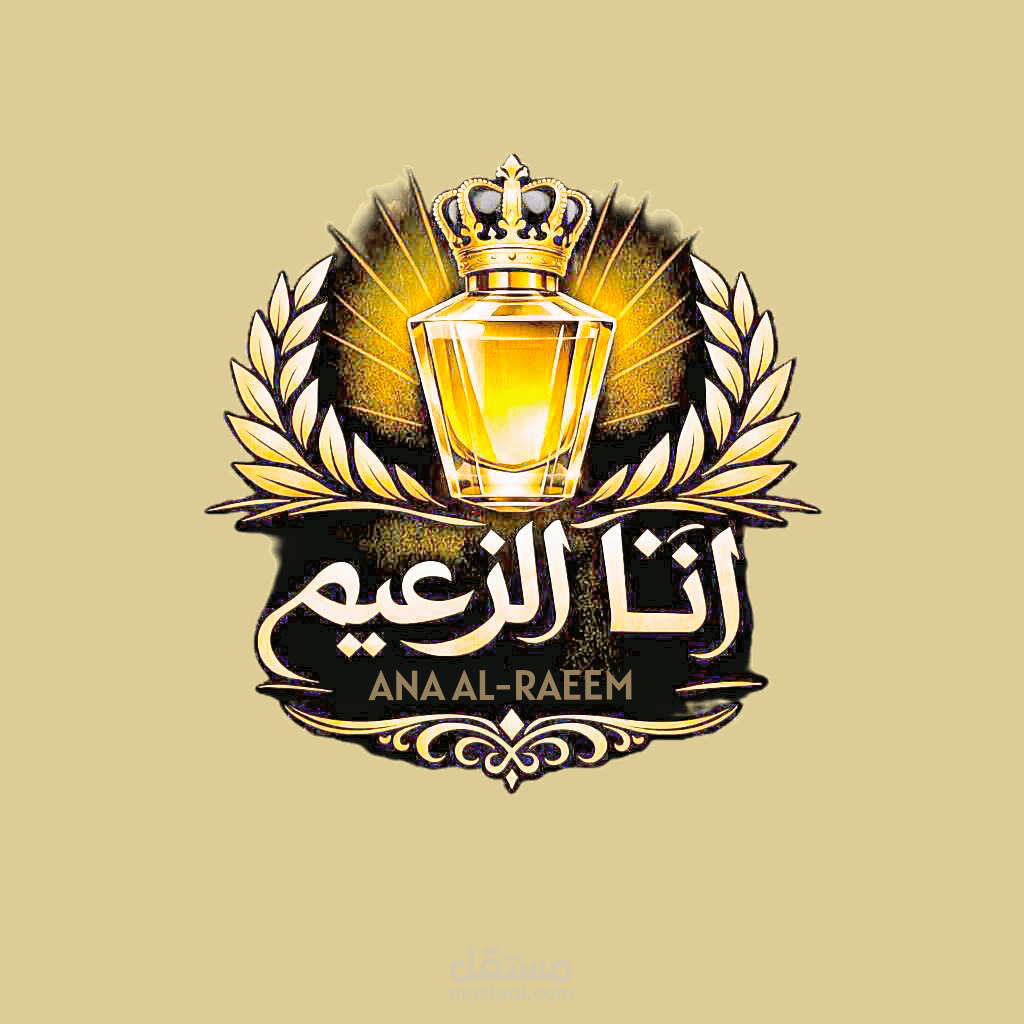 تصميم لوجو فاخر لعطر ANA AL-ZAIM