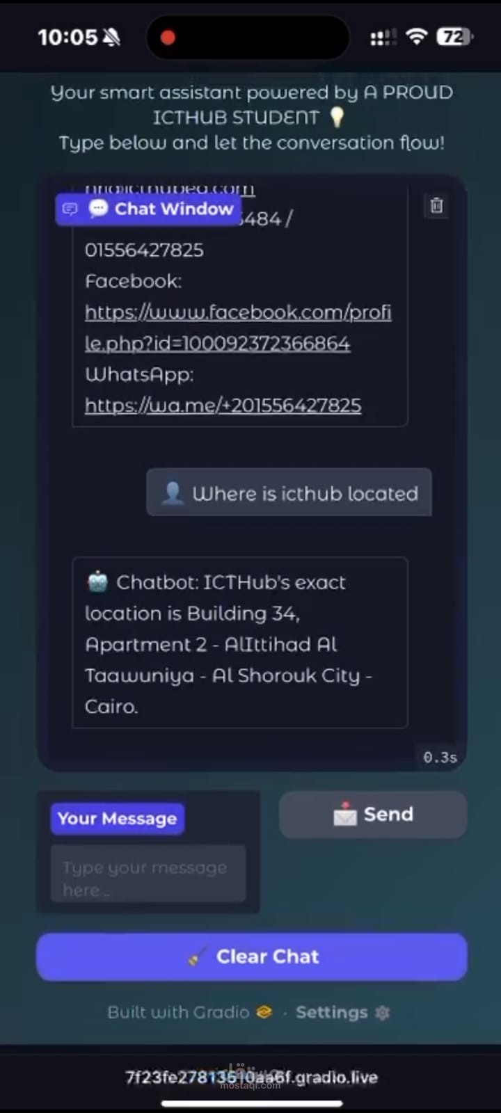 Rule-based chatbot