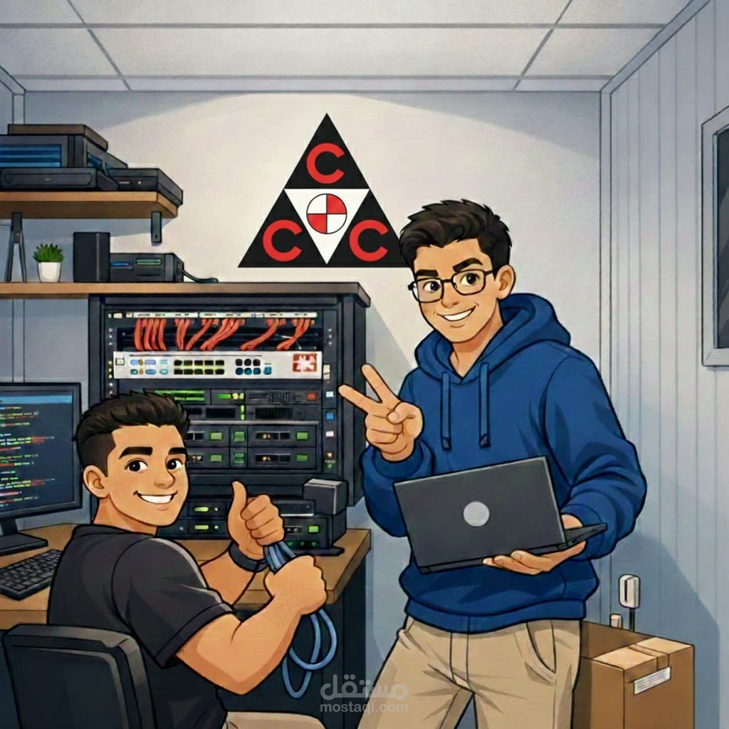 تنفيذ وتجهيز أنظمة البنية التحتية لتكنولوجيا المعلومات (سيرفرات – سويتشات – فايروول – راك – شبكات)