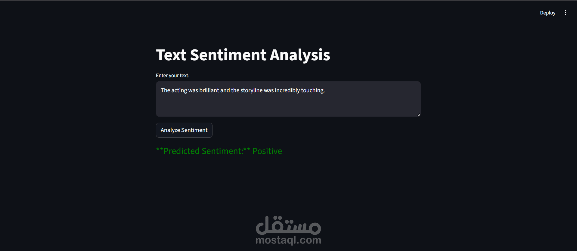 Sentiment Analysis Project -مشروع تحليل المشاعر