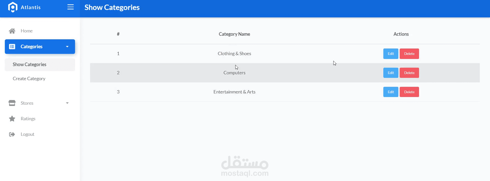 متجر إلكتروني لإدارة المنتجات والمبيعات (PHP & MySQL)