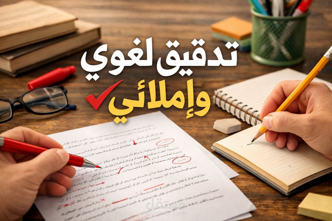 تدقيق لغوي وإملائي